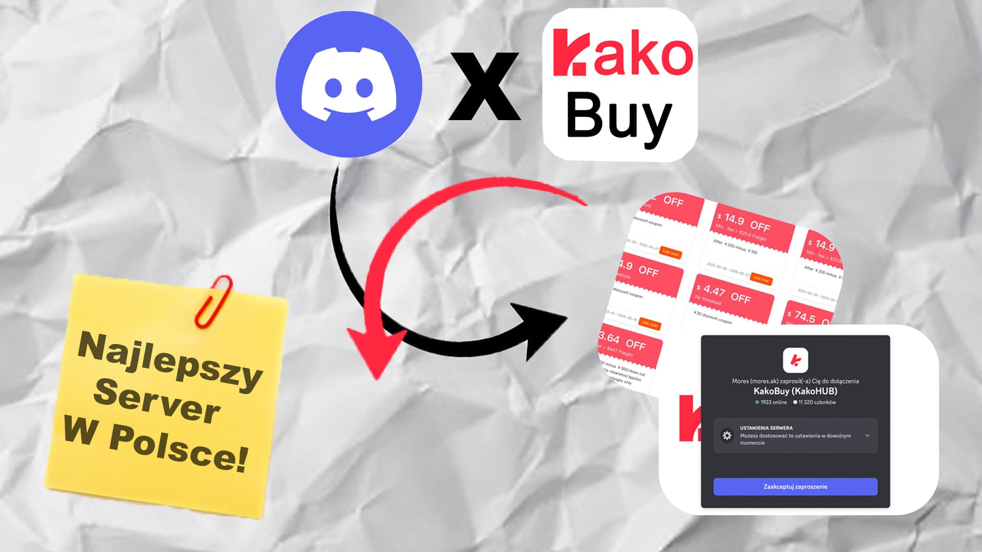 Grafika promujące serwer discord